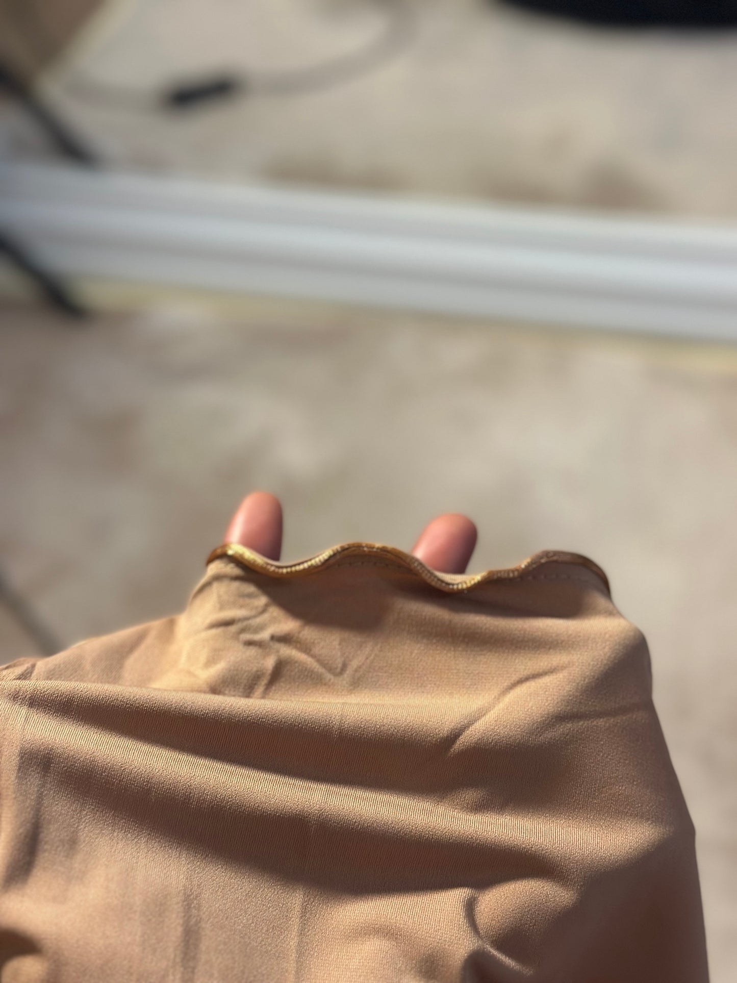 Weißer Jersey-Hijab