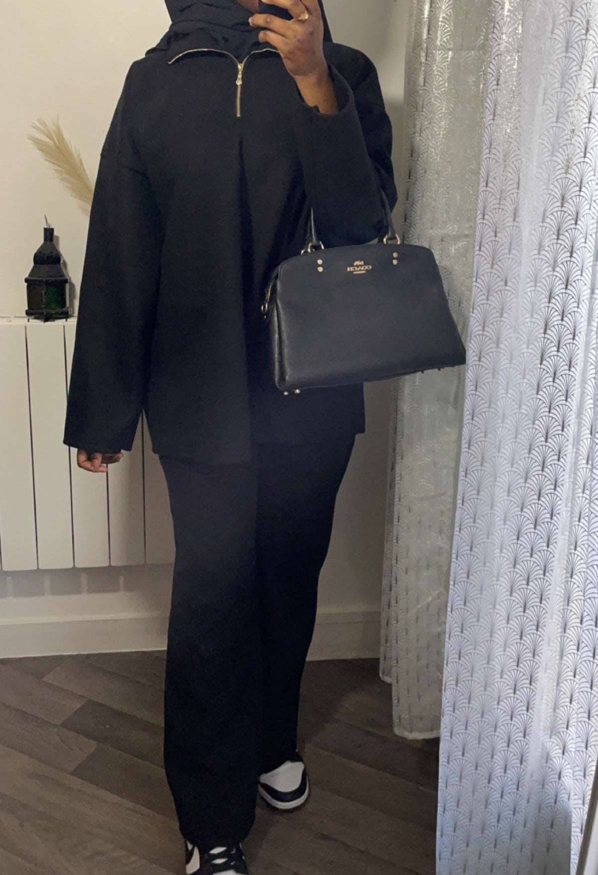 ensemble zip polaire noir