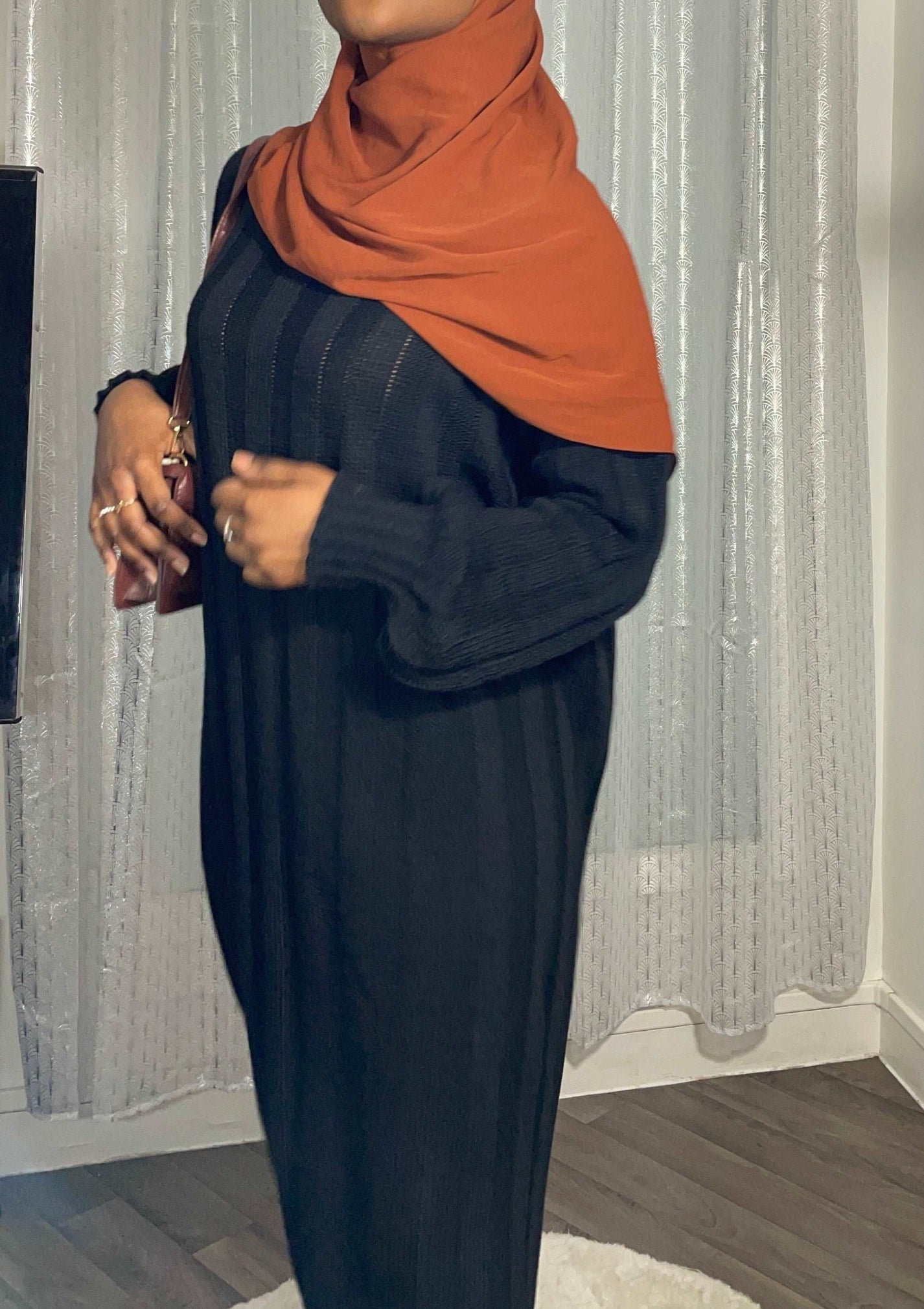 Robe pull à zip strassé et dentelle - camel
