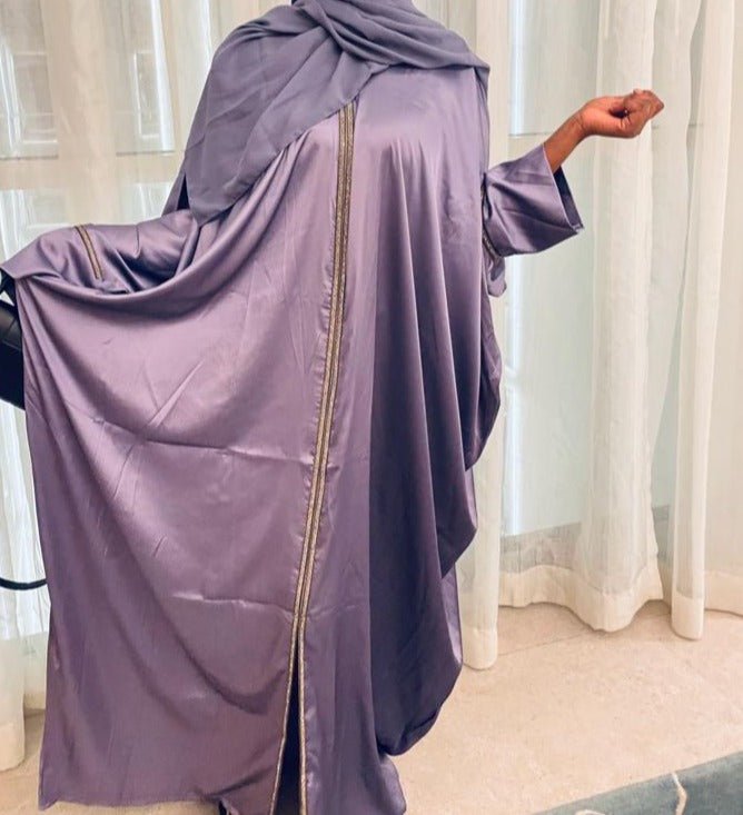 Abaya dubaï satin Ounsia - almoonparis